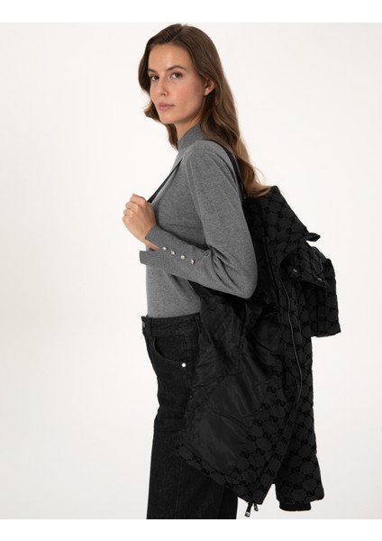 Kadın Siyah Mont 50313967-VR046 fırsatları