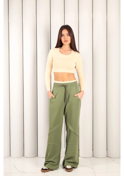 Kadın Yeşil Oversize Eşofman Altı | Msc 2618ALT