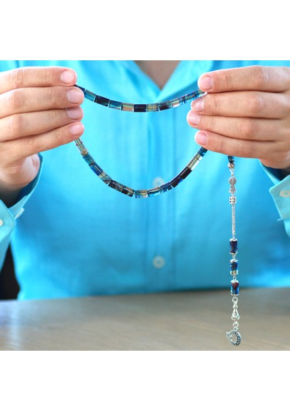 Kararmaz Metal Püsküllü Kesme Kesim Mavi Beyaz Ateş Kehribar Tesbih fırsatları