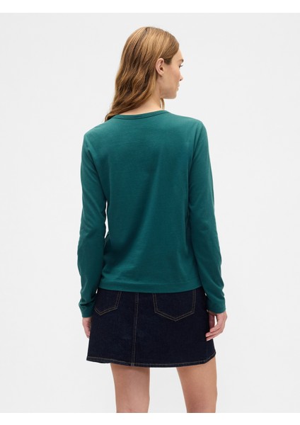 Kadın Yeşil Favorite Gap Logo T-Shirt fırsatları