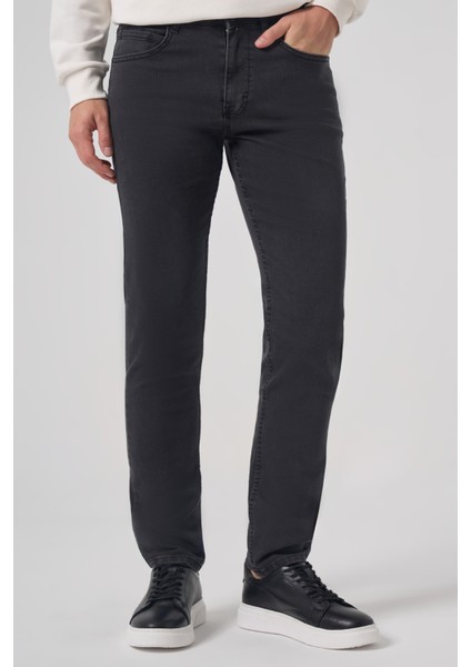 Erkek Füme Denim 5 Cep Dynamic Fit Jean Kot Pantolon fiyatları