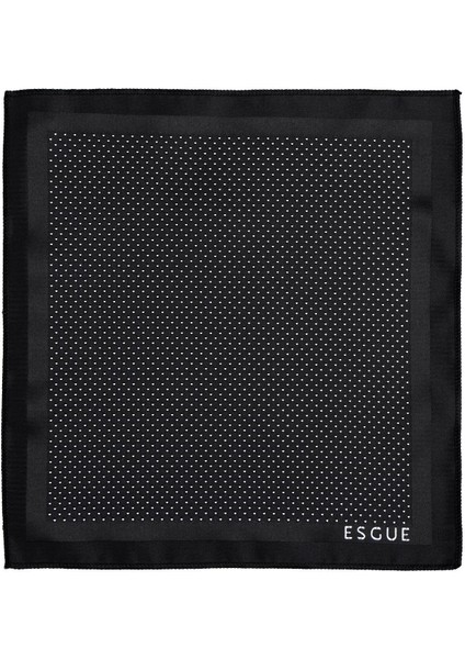 8 cm Klasik Geniş Hand Made Siyah - Beyaz Nokta Desen Mendilli Kravat indirimleri