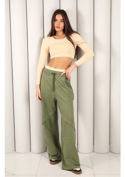 Kadın Yeşil Oversize Eşofman Altı | Msc 2618ALT modelleri