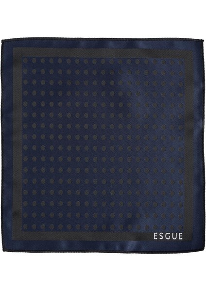 8 cm Klasik Geniş Hand Made Siyah - Lacivert Puantiye Desen Mendilli Kravat indirimleri