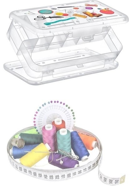 Çift Taraflı Bölmeli Hobi Dikiş Kutusu Ardunio Malzeme Kutusu modelleri