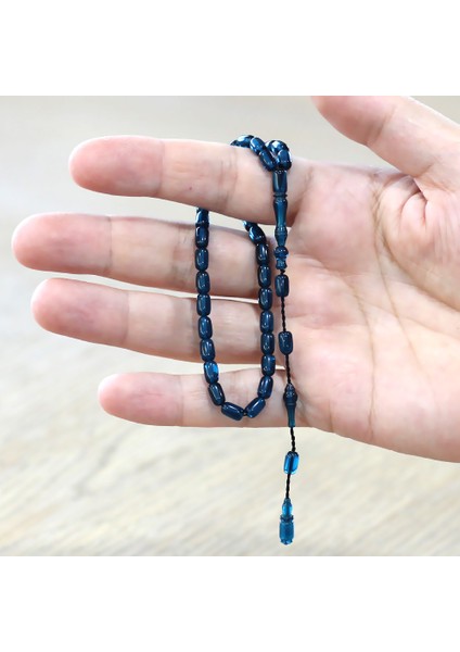 Sistemli Kapsül Kesim Mini Boy Turkuaz Ateş Kehribar Tesbih modelleri