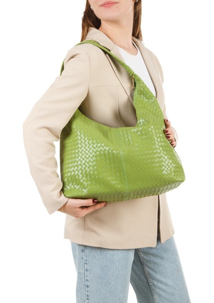 Kadın Salaş Büyük Dream Yağ Yeşili Omuz ve Tote Çanta