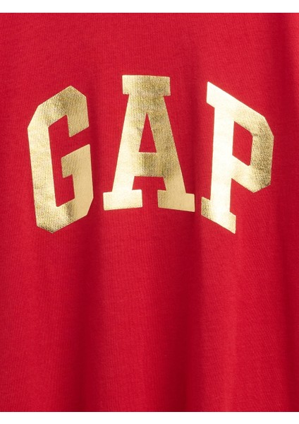 Kadın Kırmızı Favorite Gap Logo T-Shirt modelleri