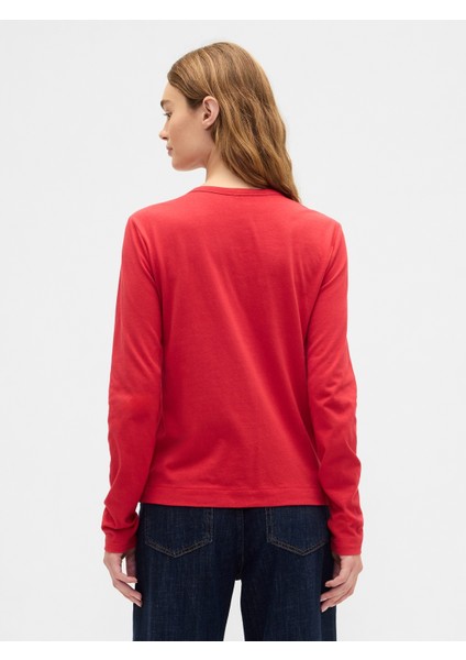 Kadın Kırmızı Favorite Gap Logo T-Shirt fırsatları