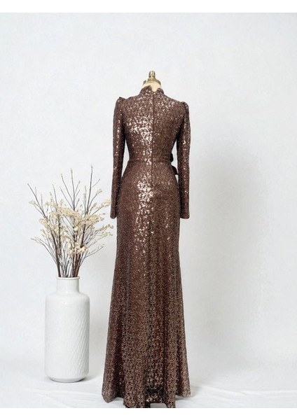 Tesettür Yaprak Abiye modelleri