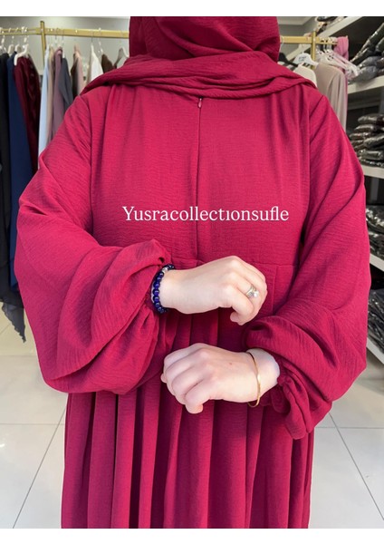 Tesettür Ayrobin Elbise ve Sufle Takım