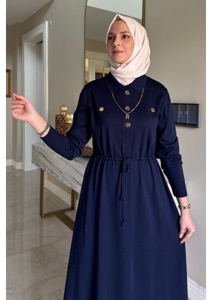Hazan Triko Elbise Lacivert fiyatları