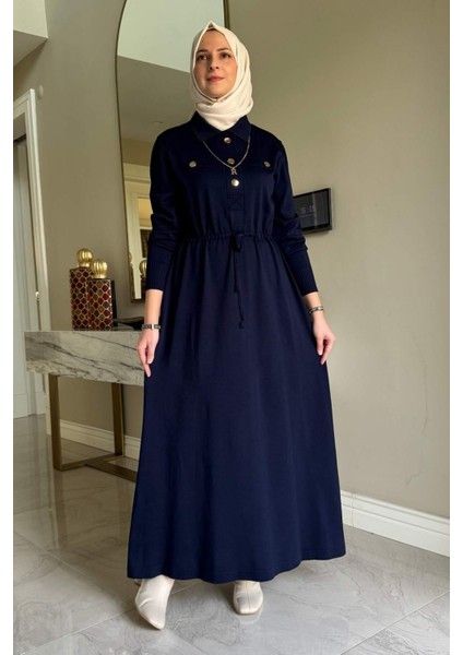 Hazan Triko Elbise Lacivert indirimleri