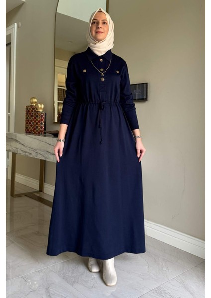 Hazan Triko Elbise Lacivert