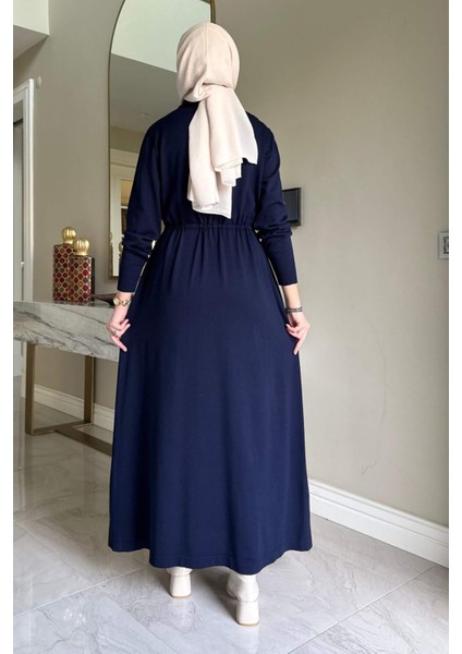 Hazan Triko Elbise Lacivert