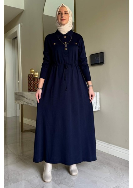 Hazan Triko Elbise Lacivert