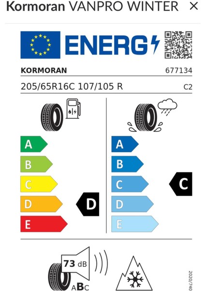 205/65 R16C 107/105R Vanpro Winter Hafif Ticari Kış Lastiği ( Üretim Yılı : 2025 ) fiyatları