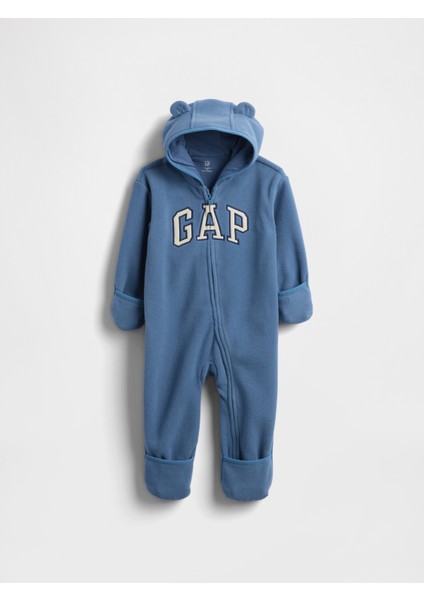 Bebek Mavi Kapüşonlu Gap Logo Tulum fiyatları