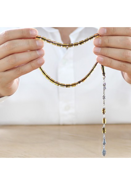 925 Ayar Gümüş Kral Püsküllü Kesme Kesim Hafif Fosilli Ihlamur Sarı Doğal Damla Kehribar Tesbih modelleri