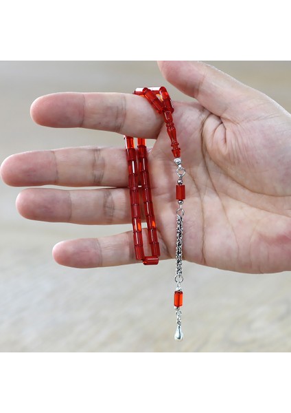 Kararmaz Metal Arnavut Püsküllü Kesme Kesim Bayrak Turuncu Mini Boy Ateş Kehribar Tesbih fiyatları