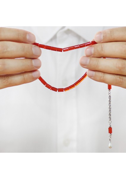 Kararmaz Metal Arnavut Püsküllü Kesme Kesim Bayrak Turuncu Mini Boy Ateş Kehribar Tesbih modelleri