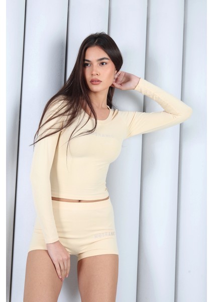 Kadın Sarı Tişört Şort Takım | MSC054-SARI fiyatları