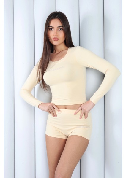 Kadın Sarı Tişört Şort Takım | MSC054-SARI modelleri