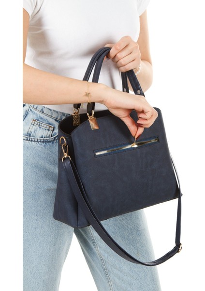 Kadın Butterfly El ve Omuz Çantası Kol Çantası Charm Detaylı