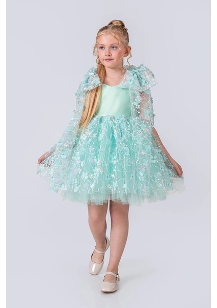 Papatya Model Kız Çocuk Abiye Elbise