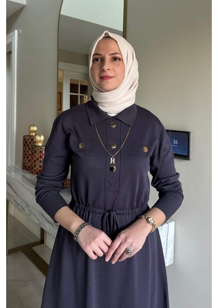 Hazan Triko Elbise Antrasit fiyatları