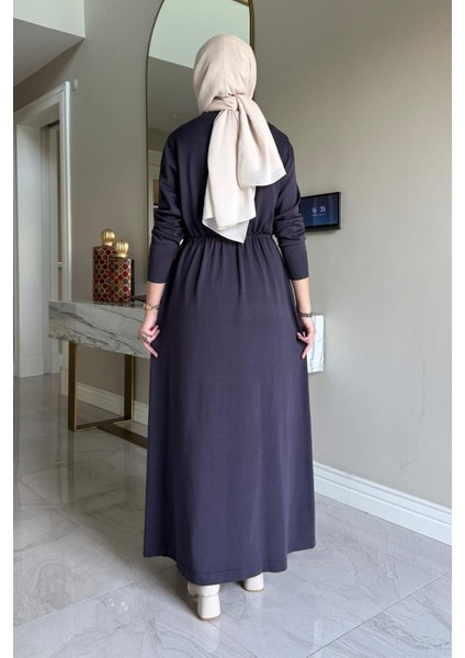 Hazan Triko Elbise Antrasit