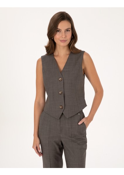 Kadın Vizon Yelek 50296909-VR052