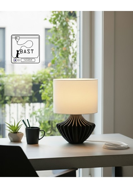 Bast Tasarım Yeni Nesil 3D Baskı Modern Masa Lambası Abajur fırsatları