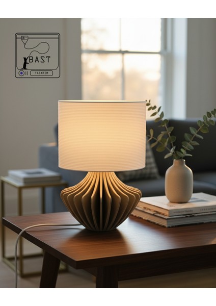 Bast Tasarım Yeni Nesil 3D Baskı Modern Masa Lambası Abajur indirimleri