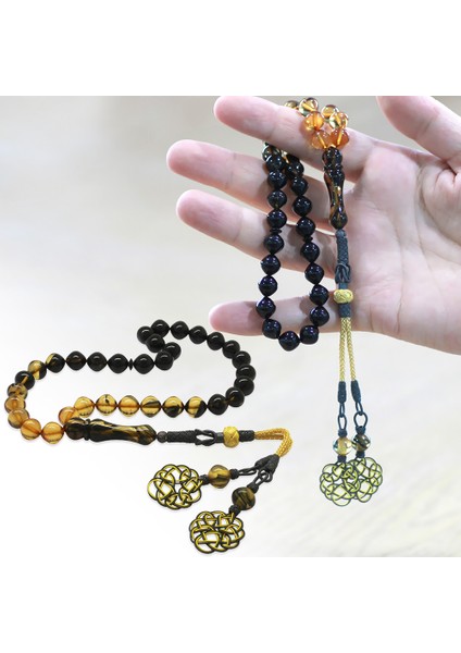 1000 Ayar Gümüş Özel Kazaz Püsküllü Istanbul Kesim Süzme Siyah Beyaz Ateş Kehribar Tesbih fiyatları