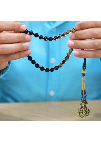 1000 Ayar Gümüş Özel Kazaz Püsküllü Istanbul Kesim Süzme Siyah Beyaz Ateş Kehribar Tesbih modelleri