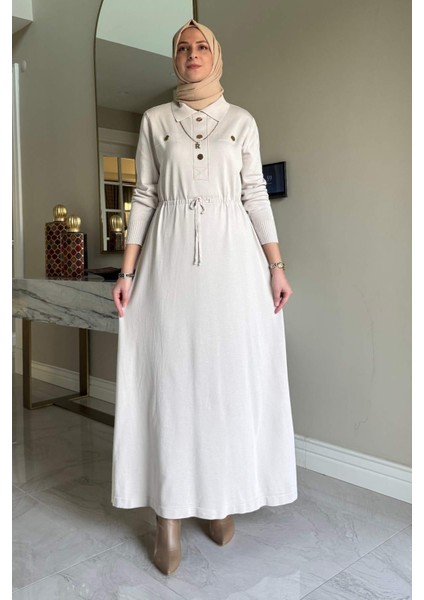 Hazan Triko Elbise Taş