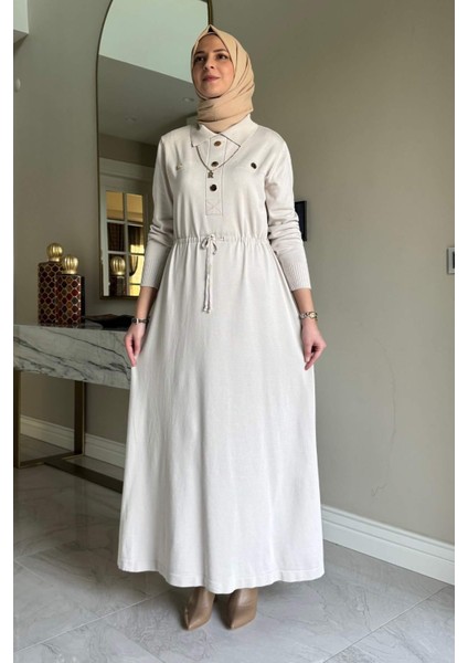 Hazan Triko Elbise Taş