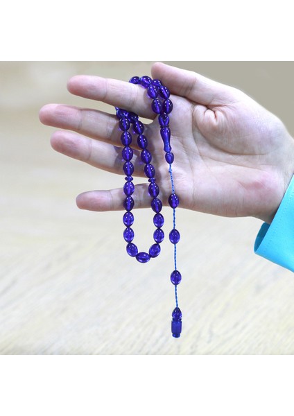 Sistemli Arpa Kesim Lacivert Sıkma Kehribar Tesbih fırsatları