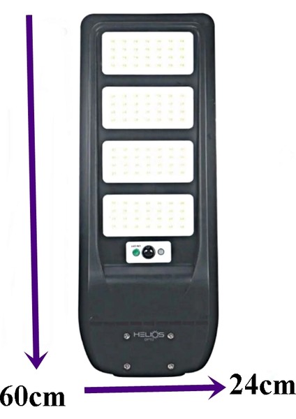 Hs 3866 400W Güneş Enerjili Solar Sokak Lambası Kumandalı/hareket Sensörlü/parlaklık ve Zaman Ayarlı fırsatları