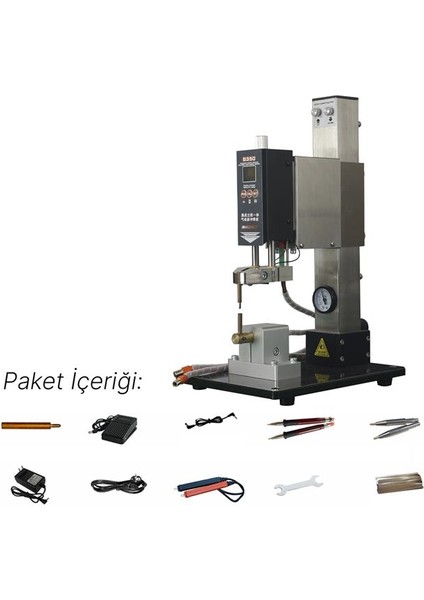 G350 Pnömatik Profesyonel Otomatik Pil Puntalama Kaynak Makinesi Kaynak Başlığı ve Kontrol Ünitesi fırsatları