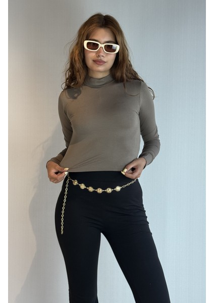 Kadın Balıkçı Yaka Viskon Kumaş Uzun Kollu Bluz modelleri