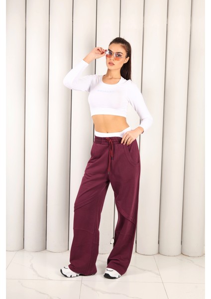 Kadın Bordo Oversize Eşofman Altı | Msc 2618ALT fiyatları