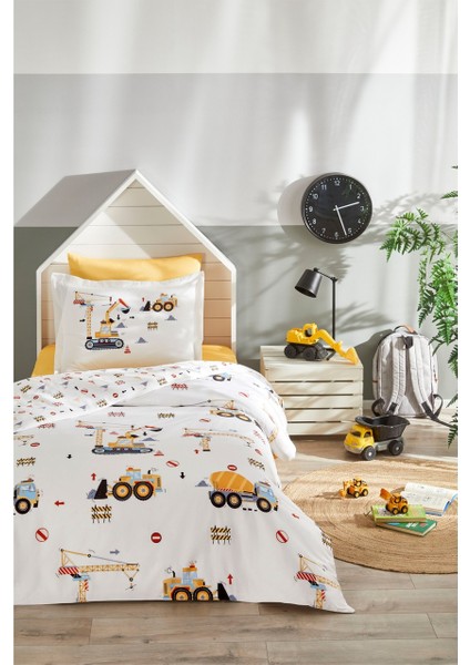 Builder Tek Kişilik Lastikli Çarşaf Nevresim Takımı fırsatları