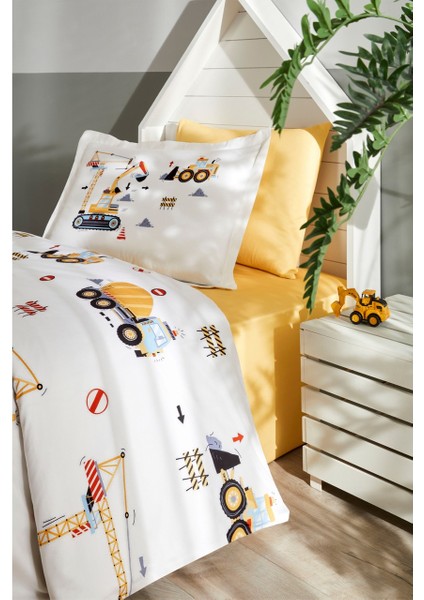 Builder Tek Kişilik Lastikli Çarşaf Nevresim Takımı indirimleri