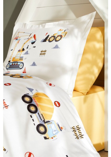 Builder Tek Kişilik Lastikli Çarşaf Nevresim Takımı