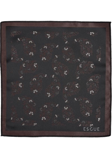 8 cm Klasik Geniş Hand Made Siyah - Kahve Damla Desen Mendilli Kravat indirimleri