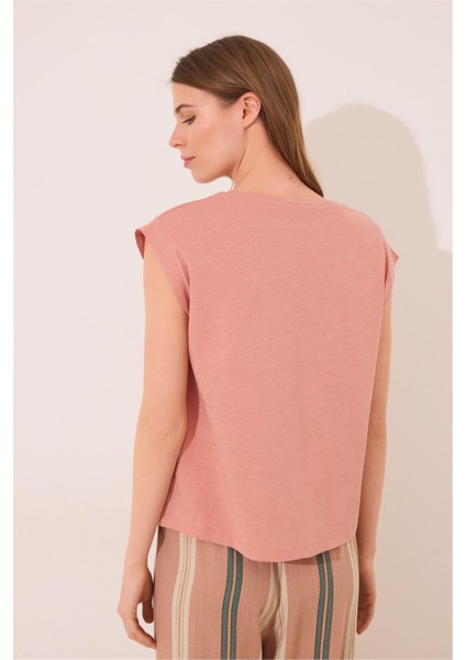 Kısa Kollu Önü Çapraz Detaylı Pijama Üstü indirimleri