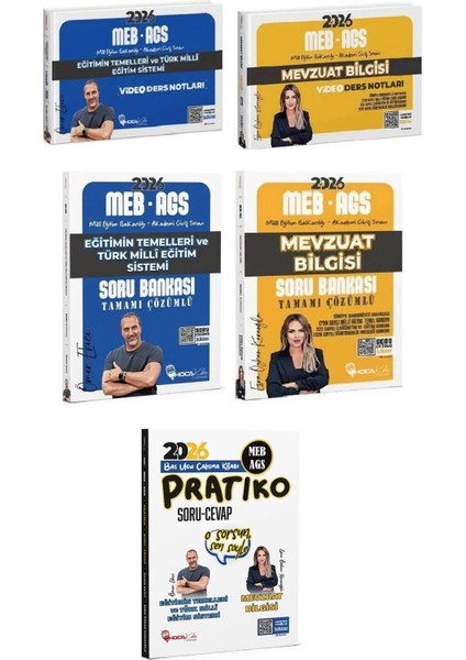 2026 Meb-Ags Eğitimin Temelleri + Mevzuat Bilgisi Konu + Soru Bankası + Pratiko Soru Cevap 5 Li Set- Ömer Ekici, Esra Özkan Karaoğlu Hoca Kafası Yayınları