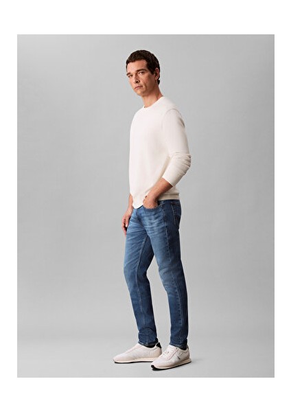 Erkek Slim Taper Mavi Jean fırsatları
